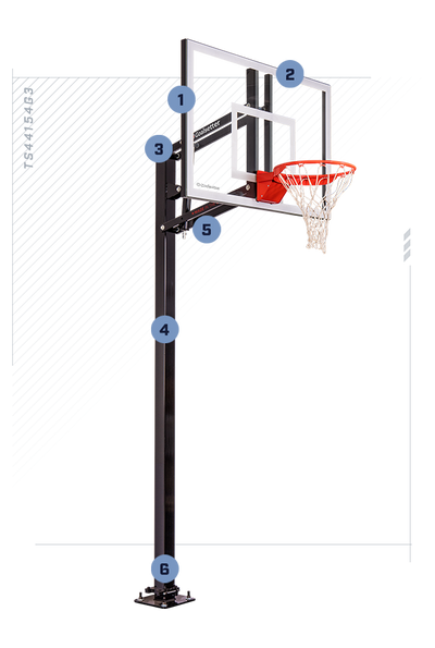 Goalsetter Elite Plus In the Ground Basketball Hoop